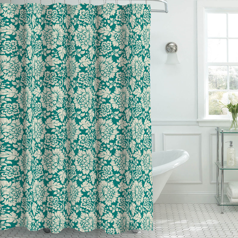 Bath Studio Oxford Fabric Weave Textured Shower Curtain Set Wayfair